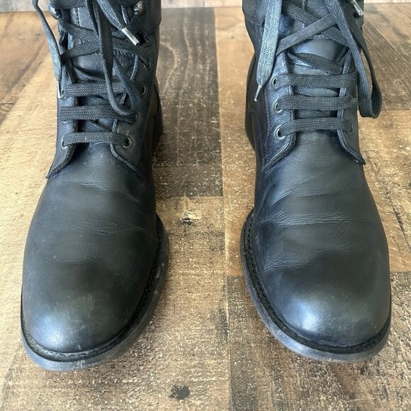 John Varvatos Handmade Italy Black Ankle Boots Mens 9 - Picture 4 of 12